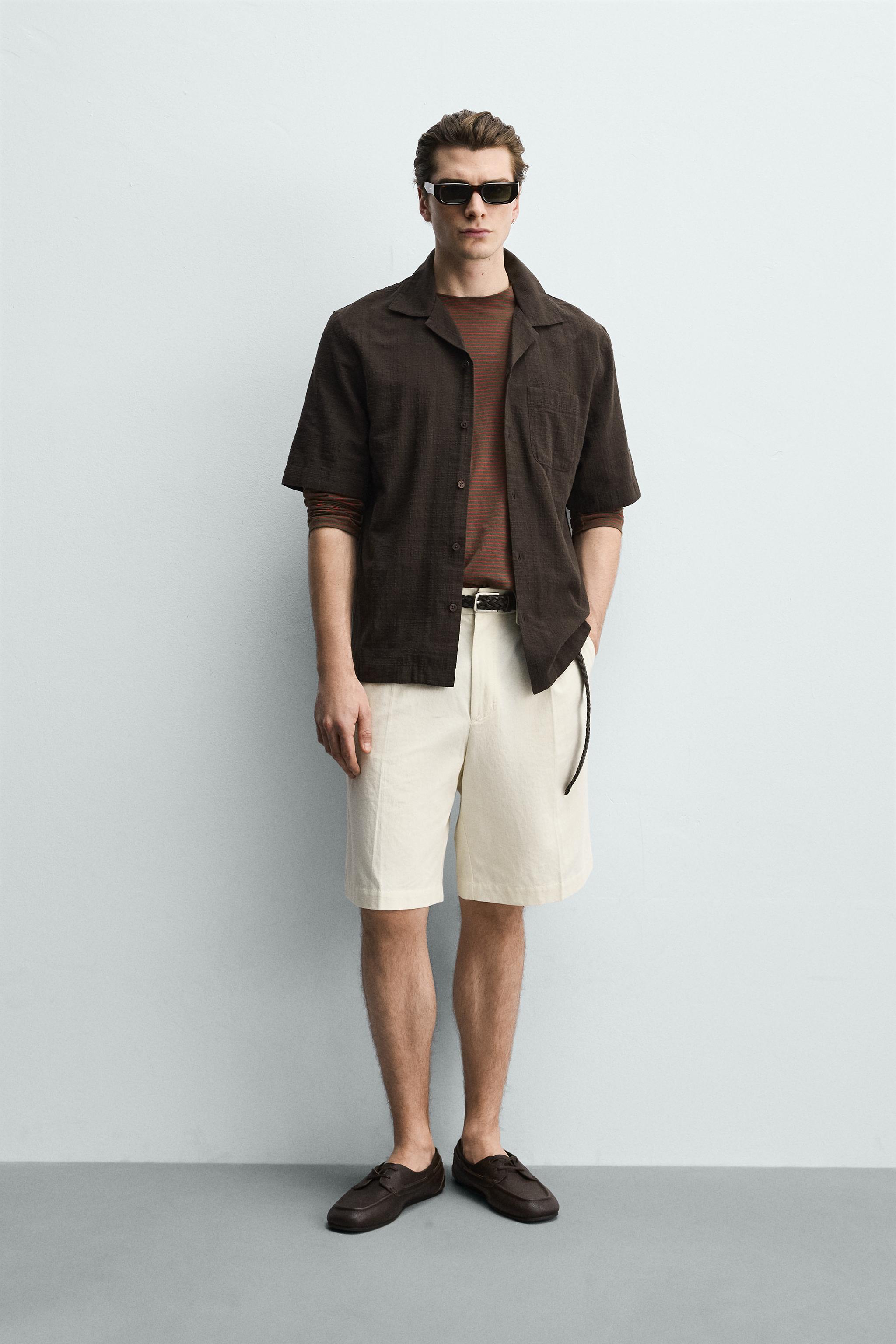 REGULAR FIT TEXTURED SHIRT