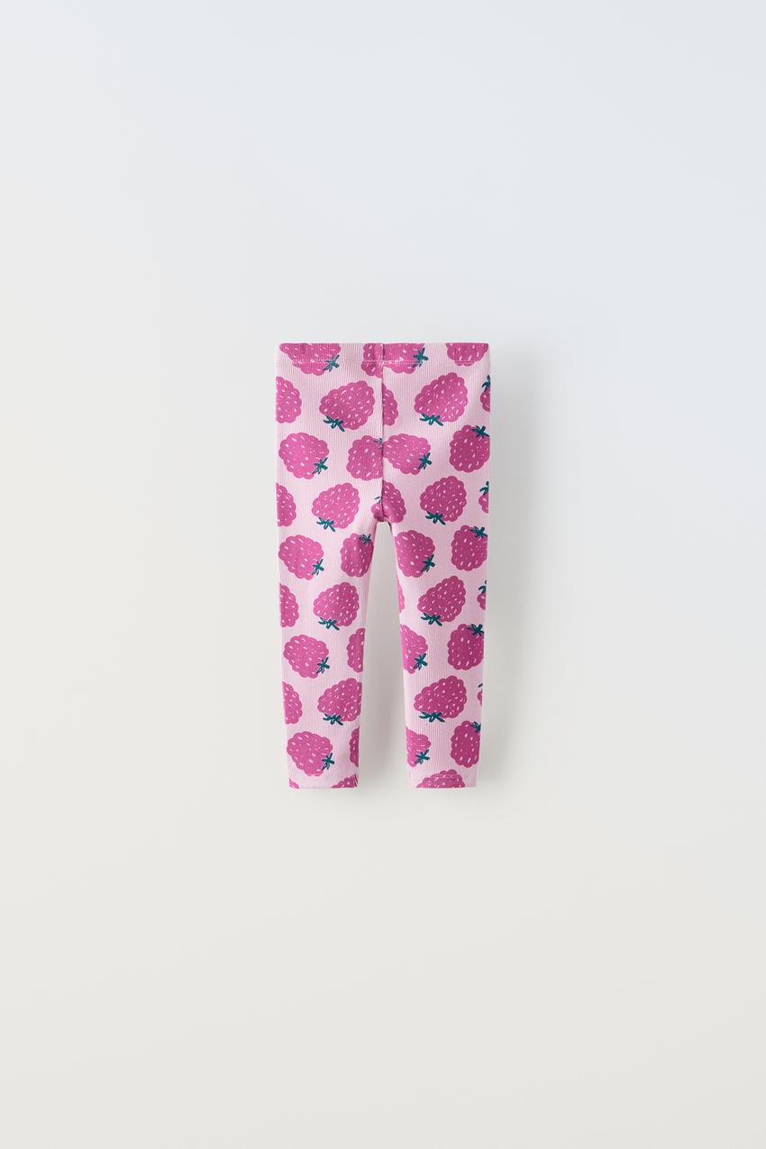 Zara, Pants & Jumpsuits, Zara Bubble Gum Pink Mini Flared Ribbed Leggings  Nwt Size Medium
