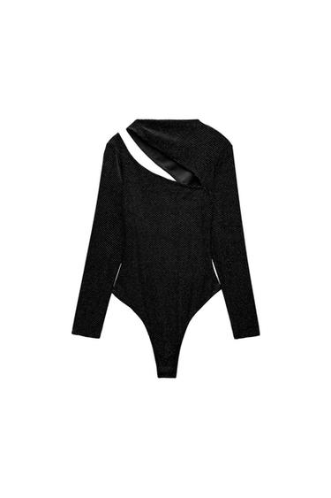 SHIMMERY VELVET BODYSUIT