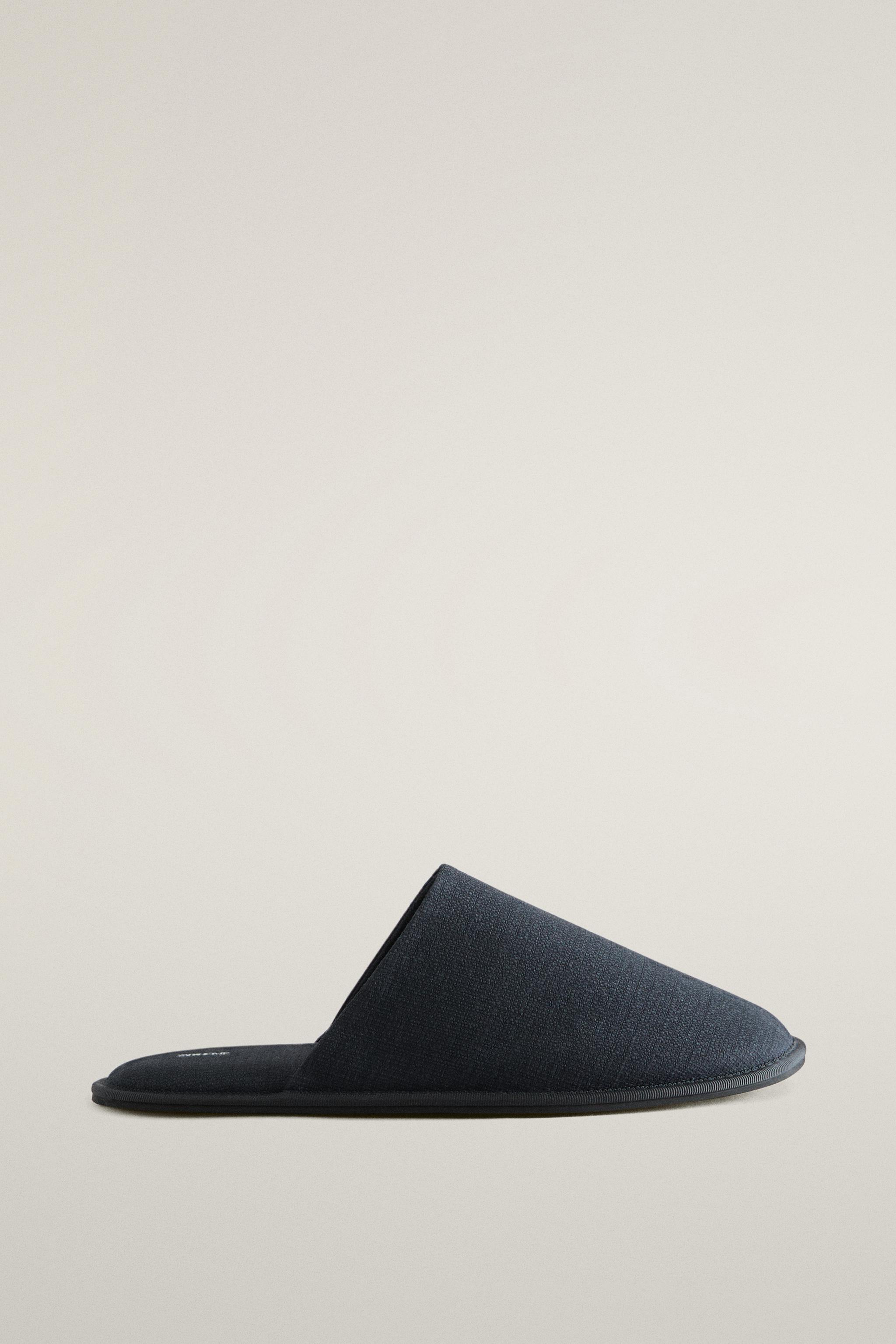 FABRIC MULE SLIPPERS
