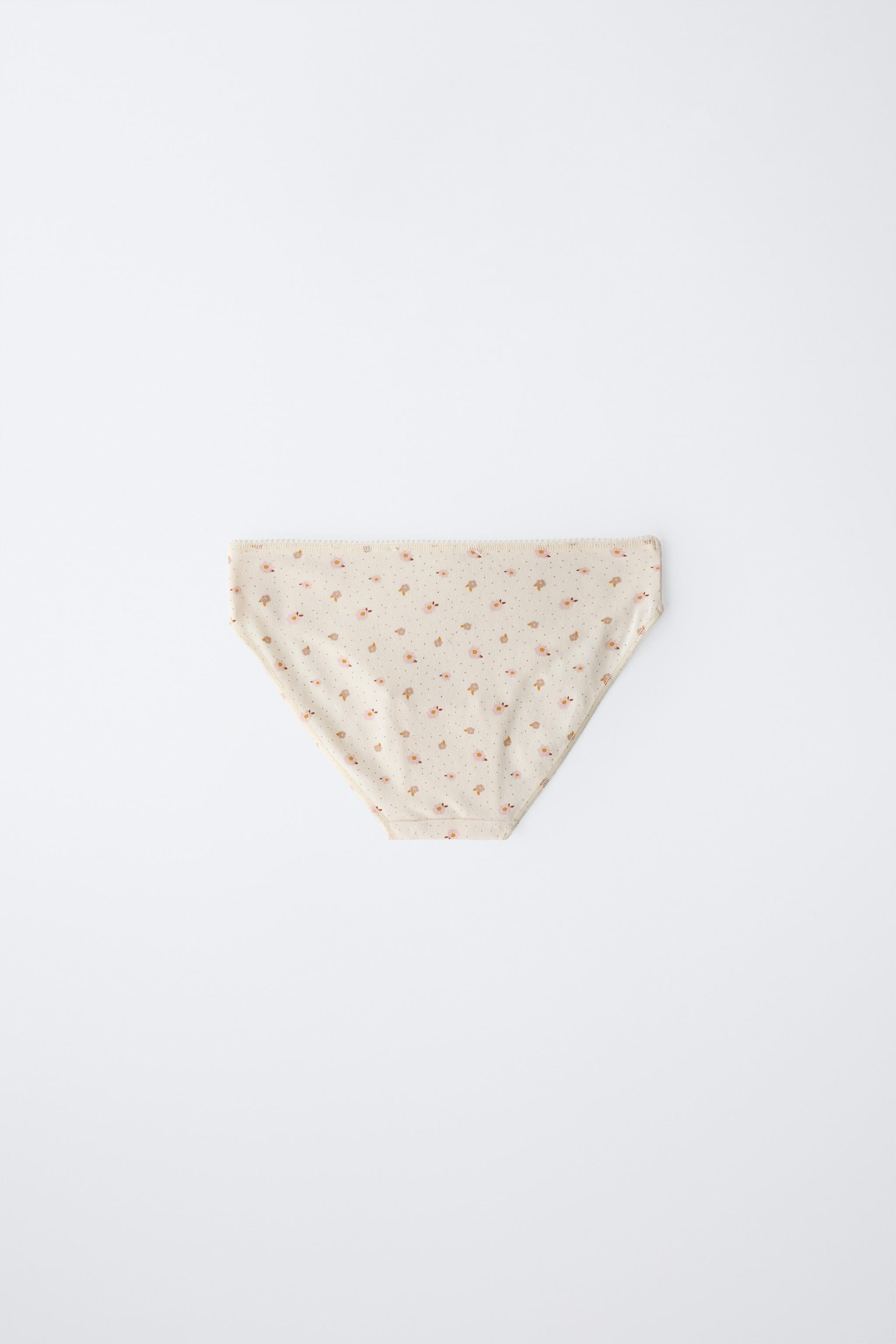 AGES 6-14 / SIX-PACK OF FLOWER PRINT UNDERWEAR