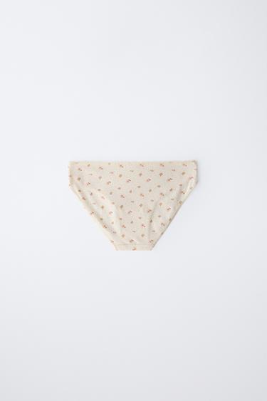 AGES 6-14 / SIX-PACK OF FLORAL PRINT BRIEFS - Dusty pink by Zara - Image 3