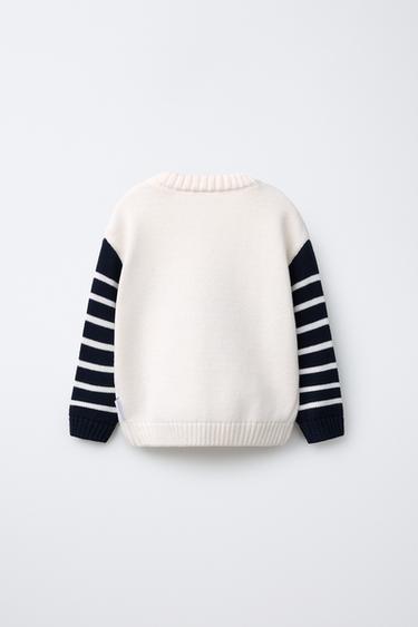 SNOOPY PEANUTS™ KNITTED JUMPER - Ecru by Zara - Image 1