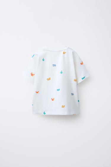 PRINTED T-SHIRT - Ecru by Zara - Image 1