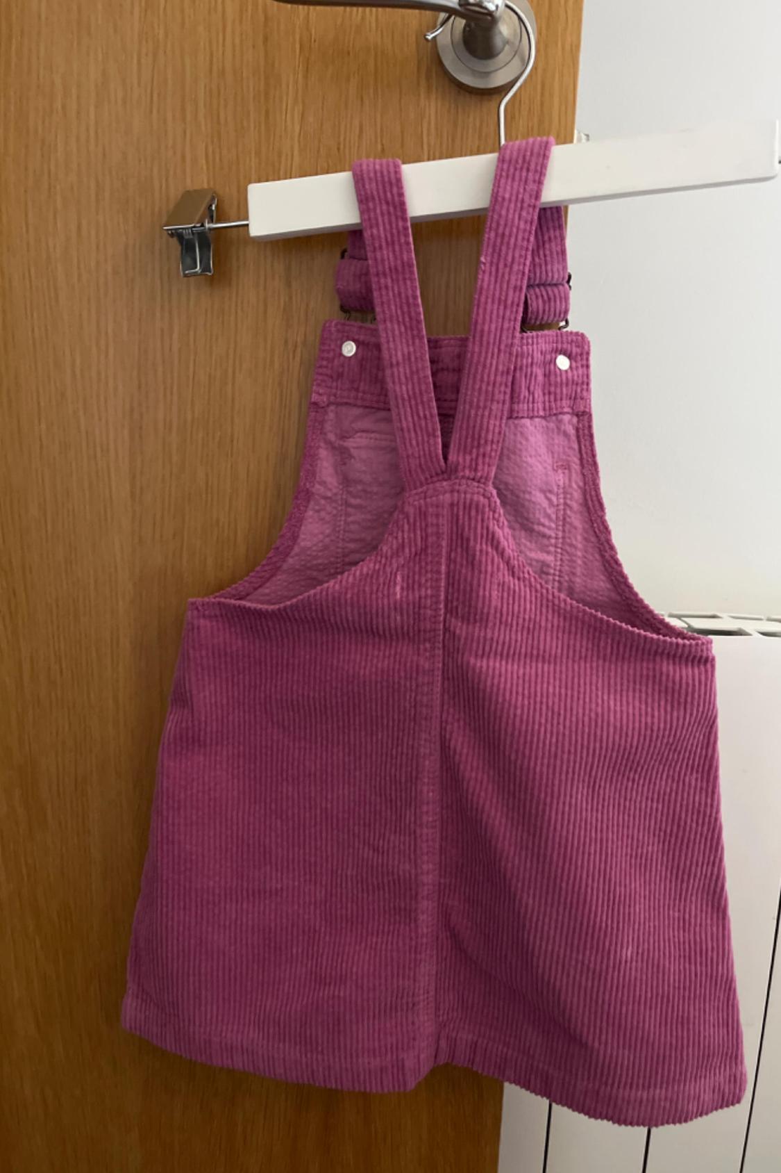 CORDUROY PINAFORE DRESS WITH POCKET - Image 3