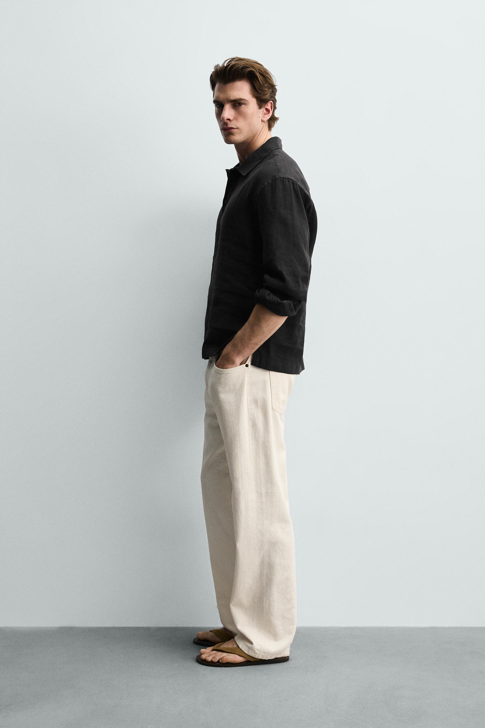 COTTON-LINEN POLO SHIRT