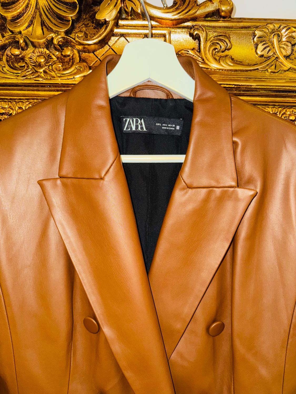 FAUX LEATHER BLAZER - Image 4