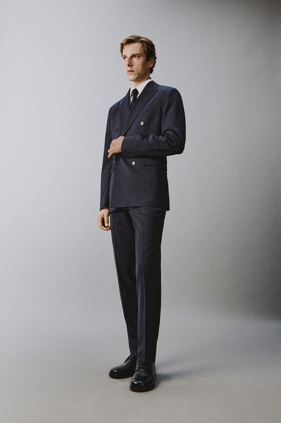 100% WOOL PINSTRIPE SUIT PANTS from Zara - $99.90