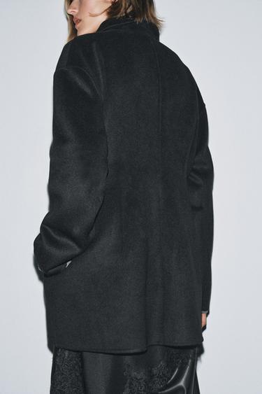 BLAZER AJUSTÉE AVEC LAINE ZW COLLECTION - Noir de Zara - Image 4