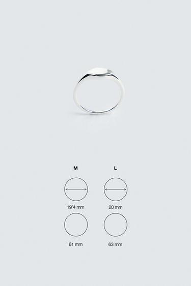 SIGNET RING - Silver by Zara - Image 3