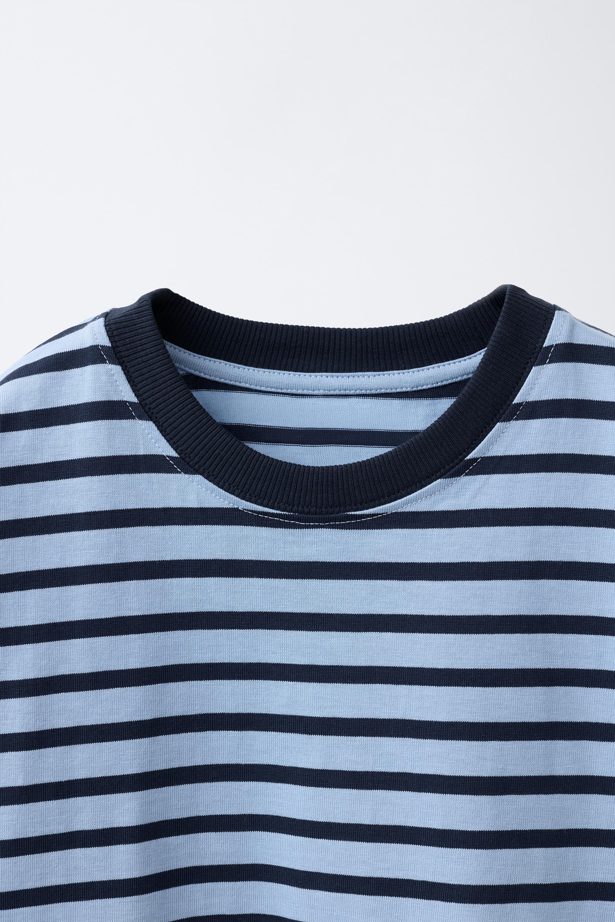 HEAVY WEIGHT STRIPED T-SHIRT