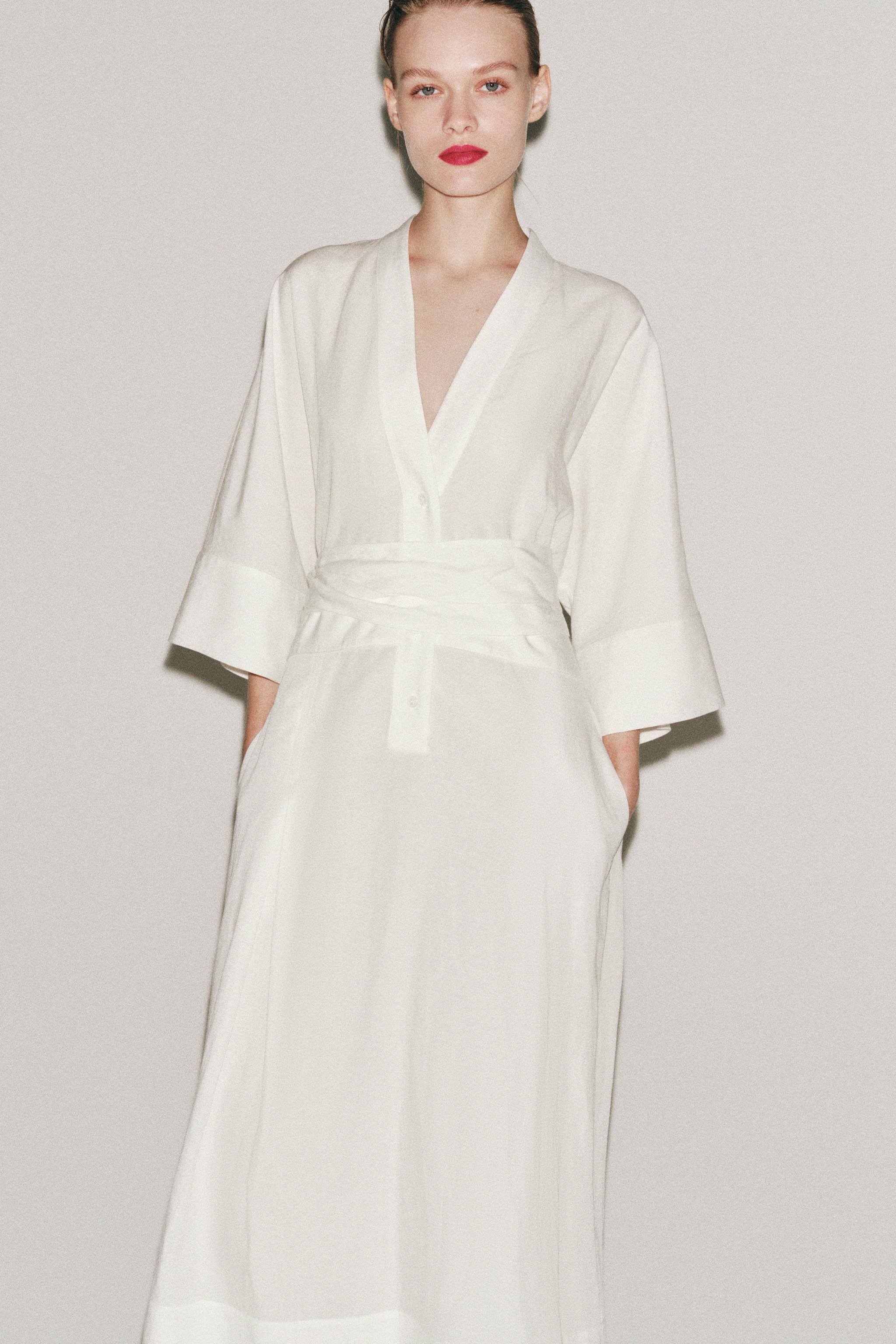 ZW COLLECTION BELTED MIDI DRESS