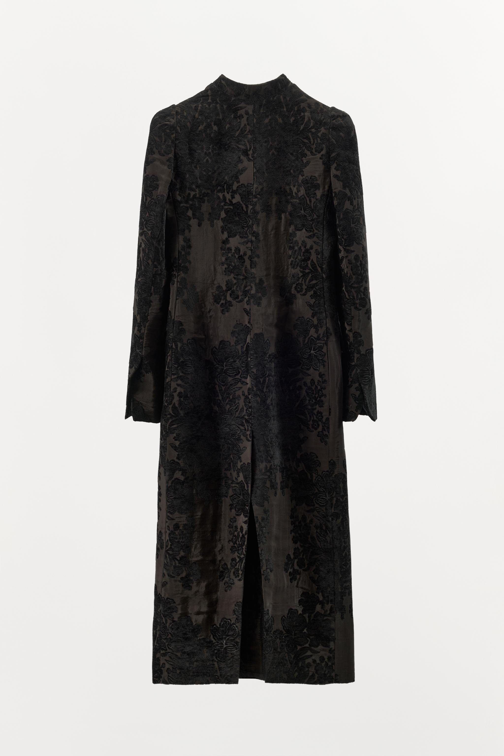 ZW COLLECTION LIMITED EDITION VELVET JACQUARD COAT