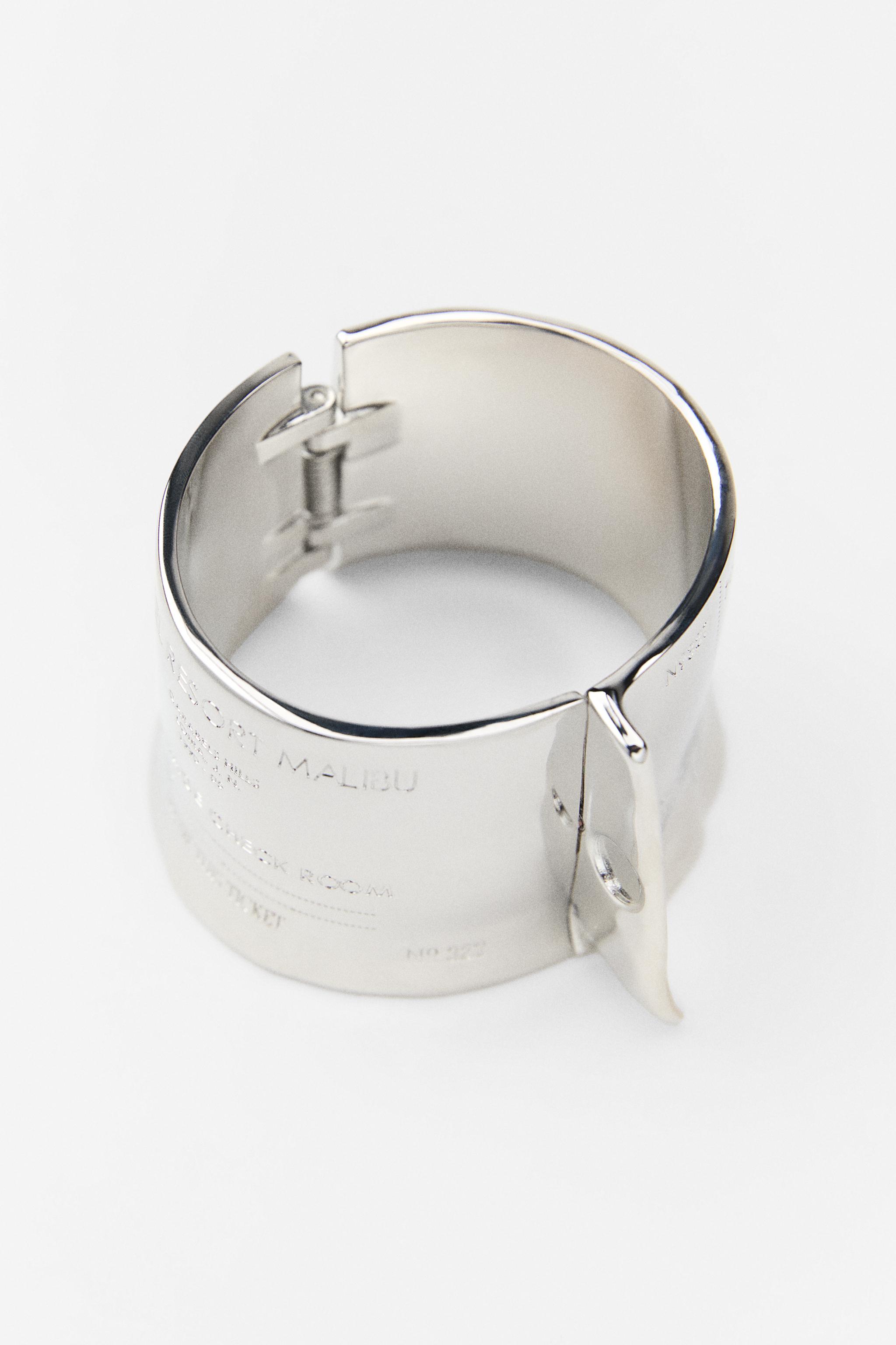 CUFF BRACELET WITH TEXT