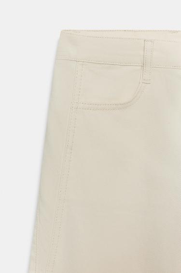 Z1975 HIGH-WAIST WIDE-LEG JEANS - Ecru by Zara - Image 7