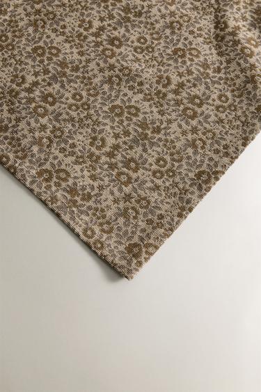 MINI FLORAL PRINT TABLECLOTH - Brick by Zara - Image 1