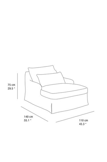 LOVESEAT 01 - Beige clair de Zara - Image 7