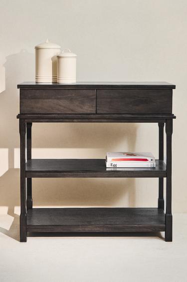 MEUBLE DE RANGEMENT EN BOIS DE MANGUIER - Marron foncé de Zara - Image 4