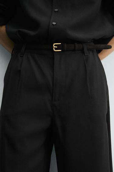 PANTALON FLUIDE COUPE DÉCONTRACTÉE - Noir de Zara - Image 5