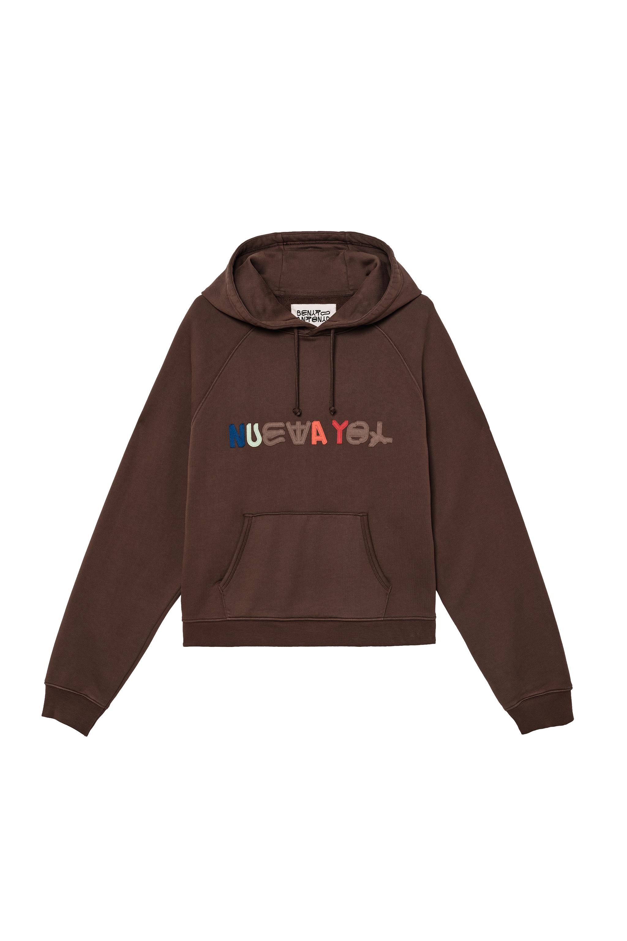 NEW YOL PATCH HOODIE — Brown