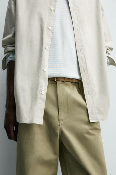 PANTALON CHINO STRAIGHT FIT - Verdâtre de Zara - Image 4