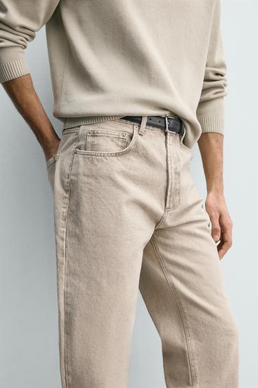 ORIGINS STRAIGHT ANKLE FIT JEANS - Light grey by Zara - Image 6