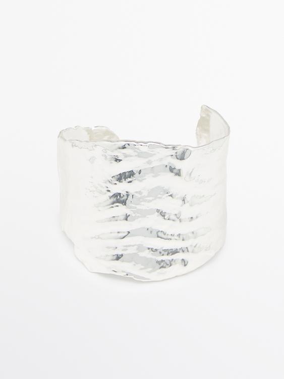 Wide textured bracelet from Zara - $130