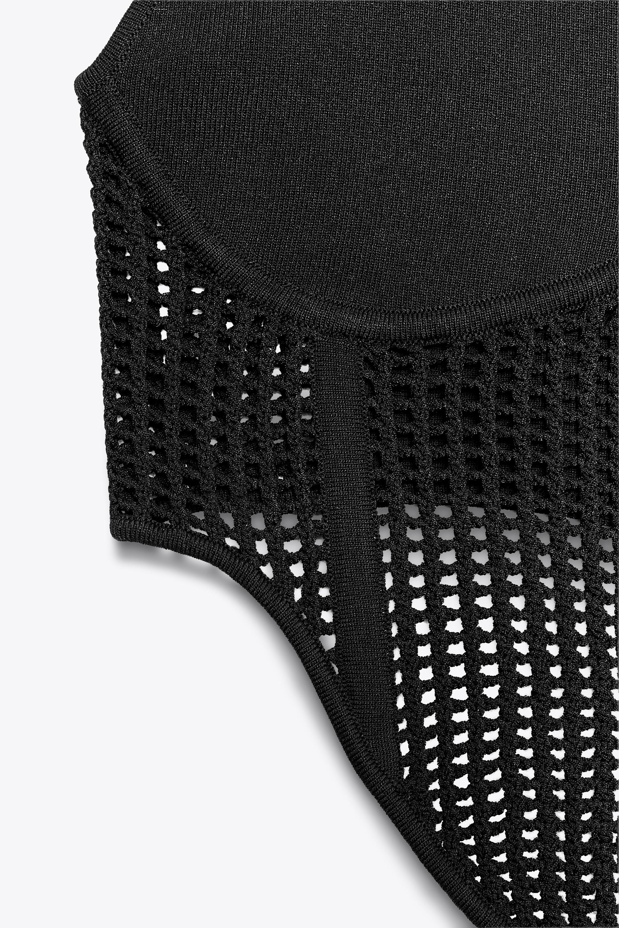 TOP CORSET MAILLE COMBINÉE