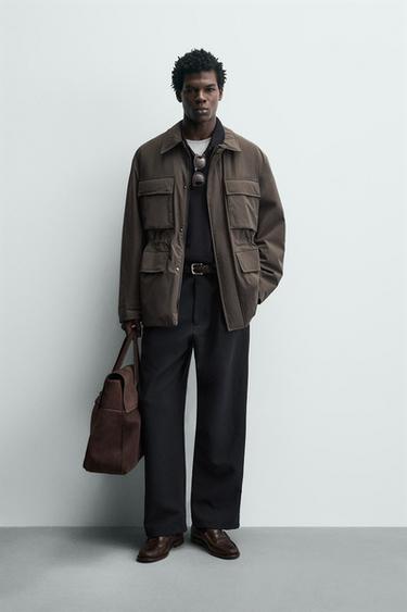 WATER REPELLENT STEPPELT TECHNIKAI KABÁT – Barna a ZARA-tól