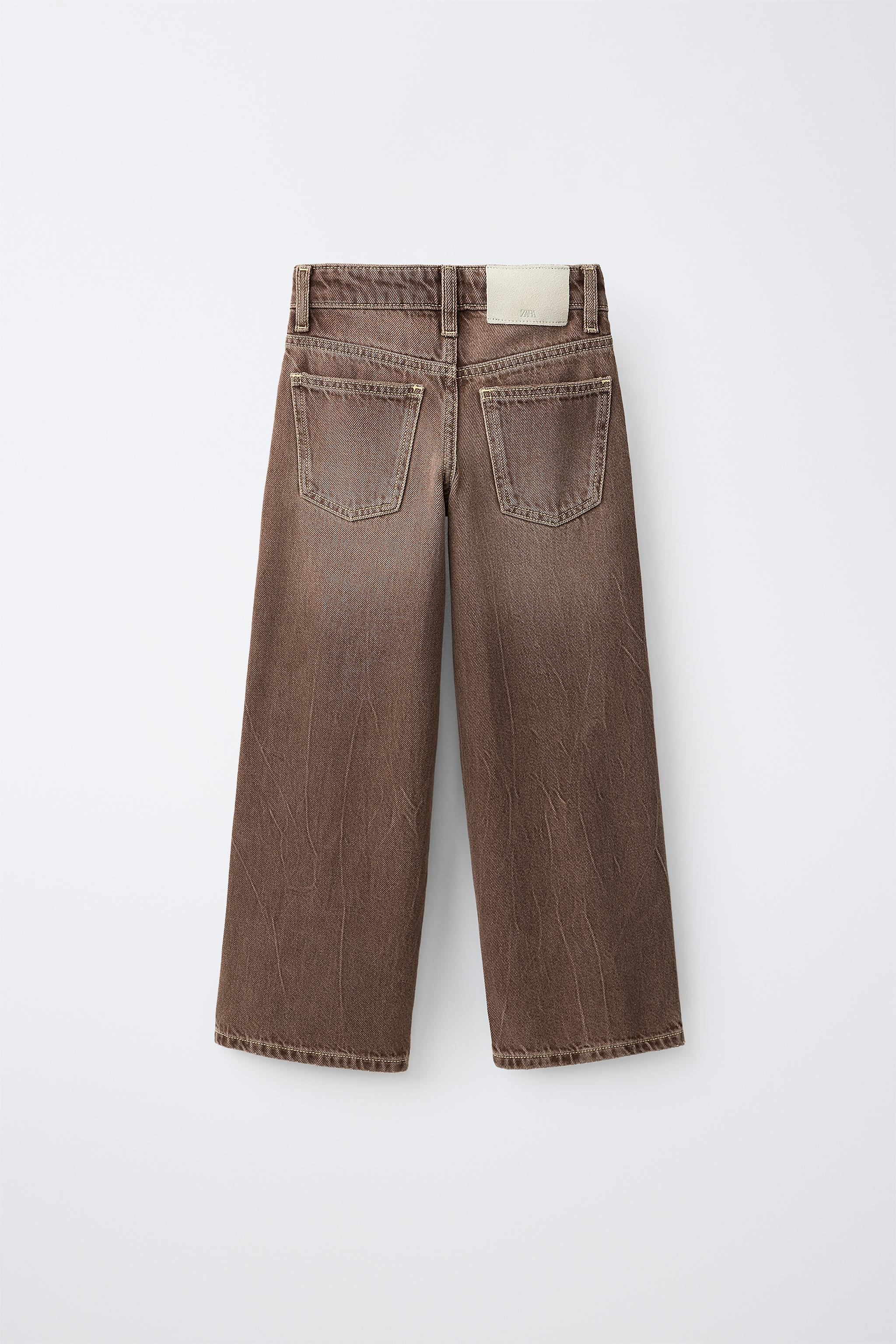 WIDE LEG JEANS — Brown (alternate view)