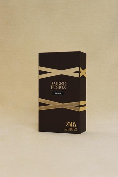 عطر AMBER FUSION ELIXIR سعة 80 مل (2.71 أونصة سائلة). - TINTED LEATHER الخاص بـ Zara