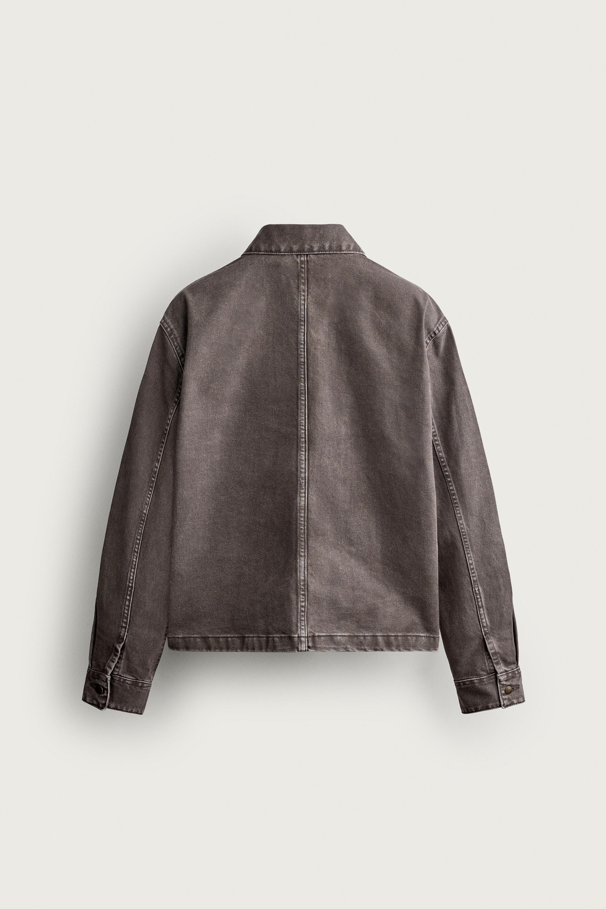 BOXY FIT POCKET OVERSHIRT — Brown / Taupe