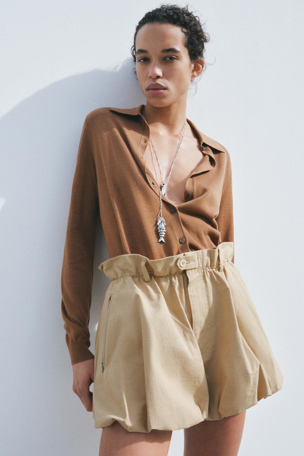 Thumbnail image for PLAIN POLO COLLAR CARDIGAN