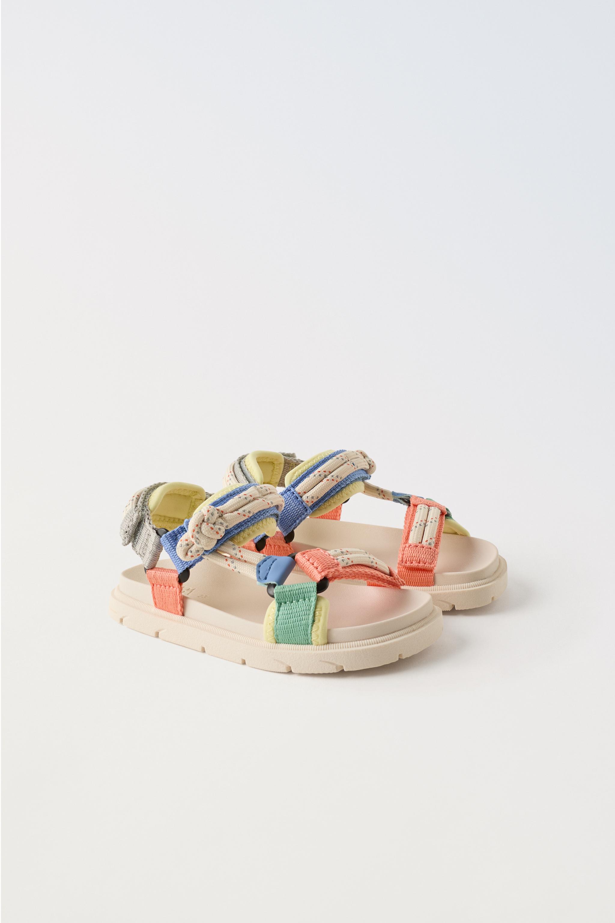 MULTICOLOR LACE SANDALS