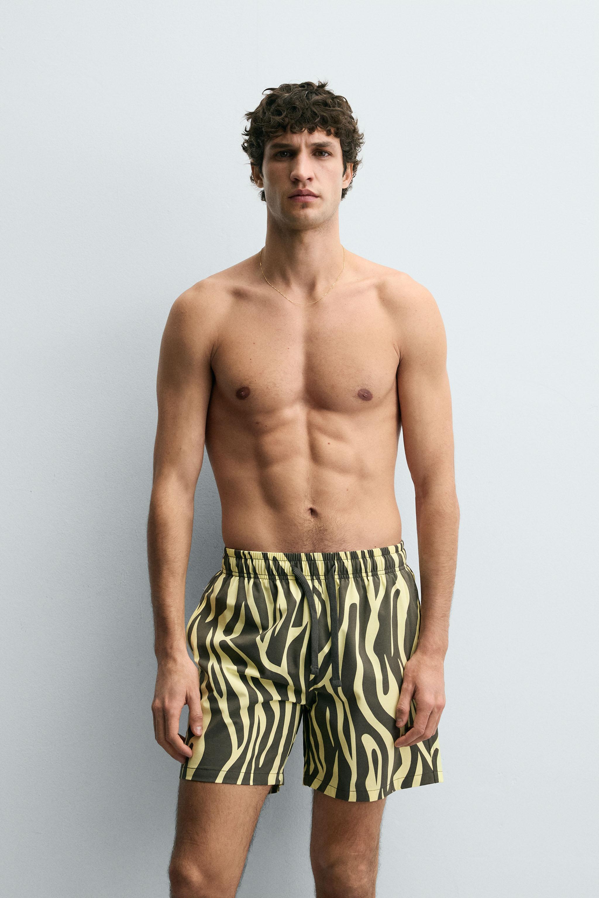 MAILLOT DE BAIN LONG À IMPRIMÉ ANIMAL