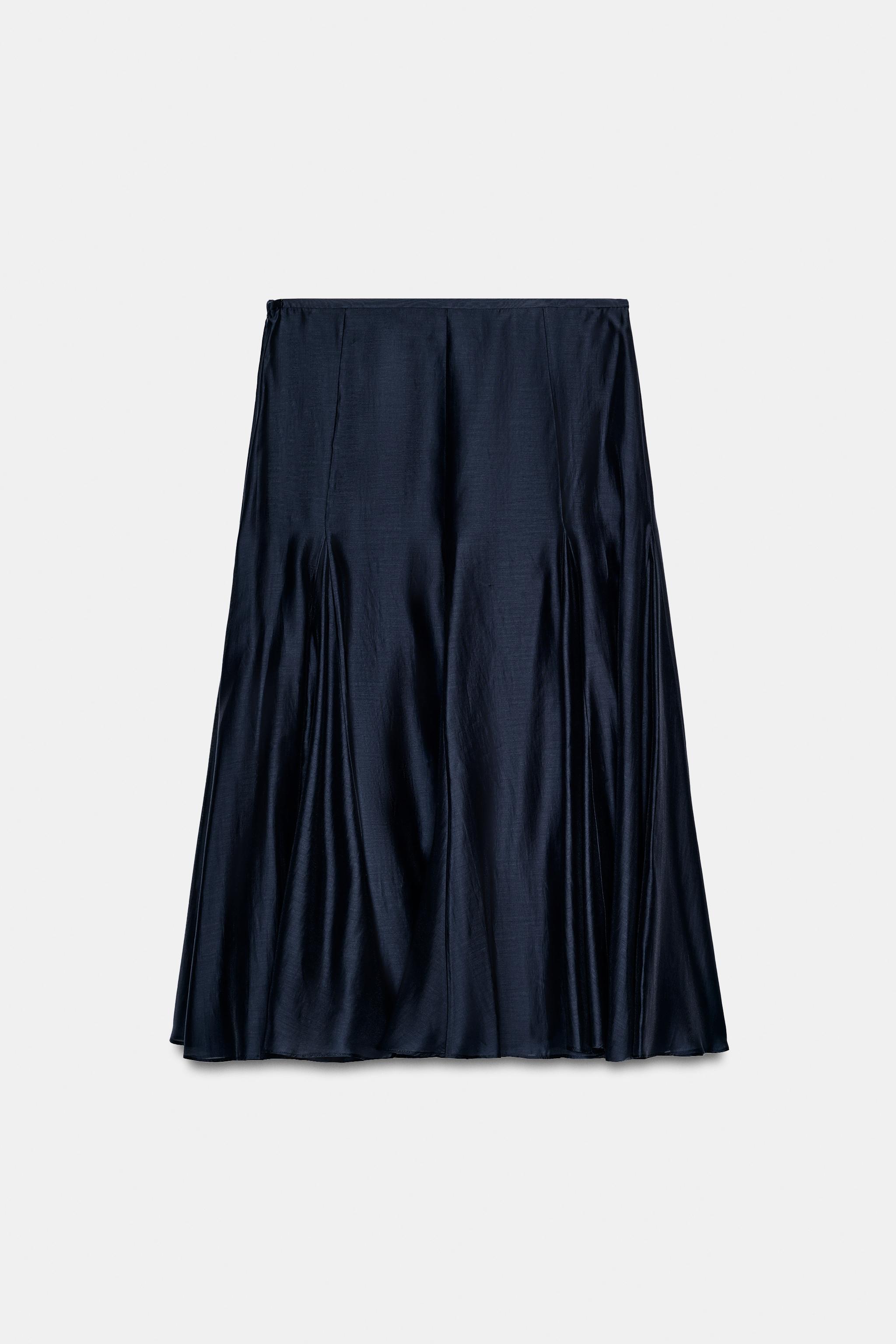 Женские юбки Zara ZW COLLECTION FLOWY SKIRT — фото 6