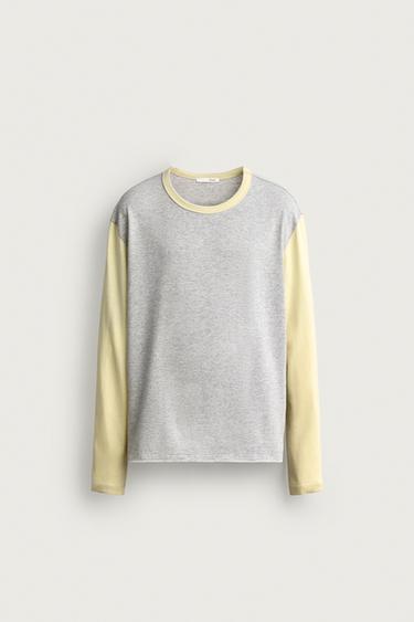 RELAXED FIT COLOUR BLOCK T-SHIRT - Multicoloured by Zara