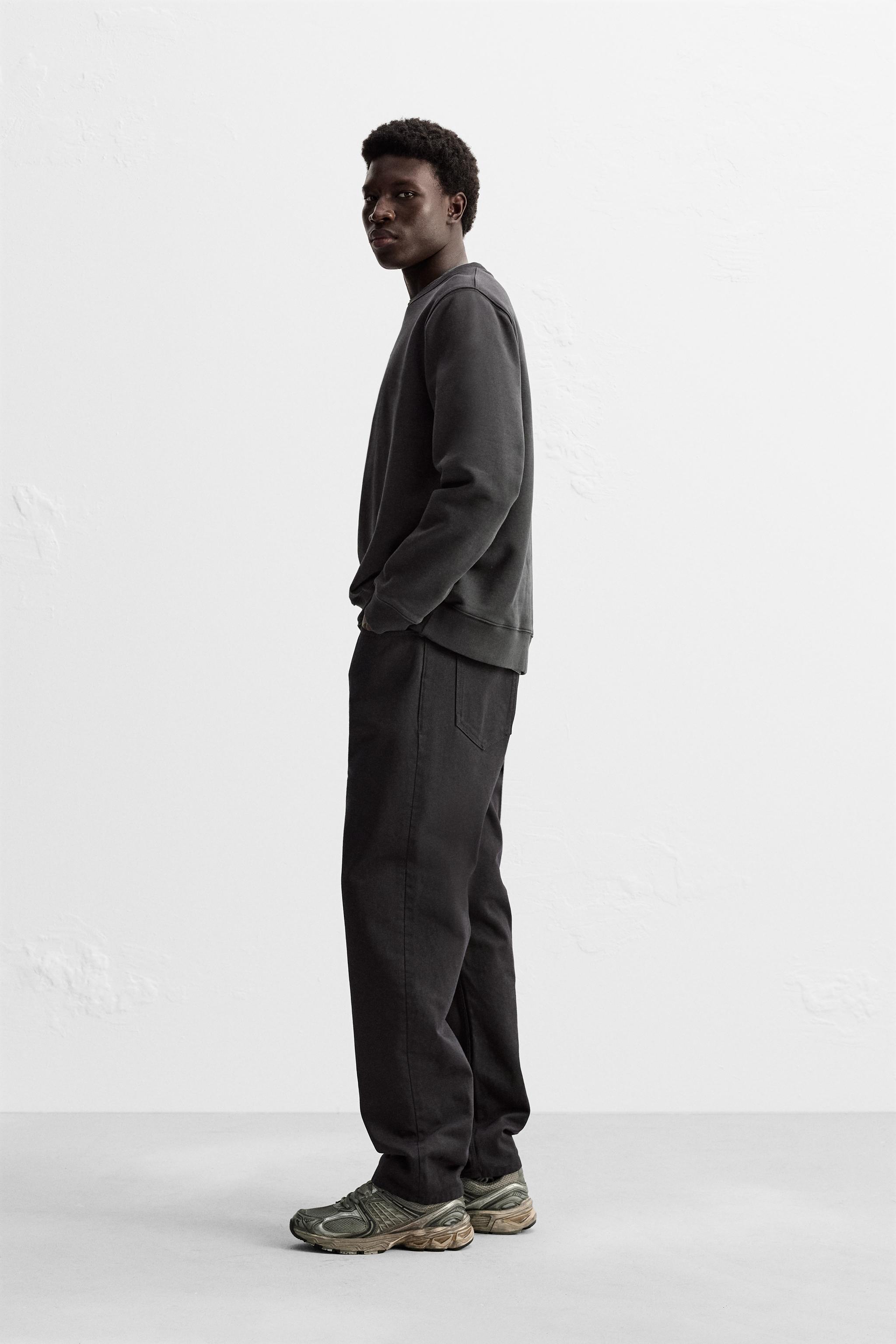 クルーネックスウェットシャツ - ダークネイビーブルー | ZARA