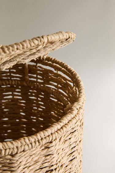 BATHROOM BIN WITH REMOVABLE LID - Light beige by Zara - Image 2