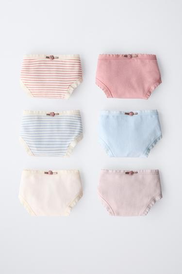 6-14 ANS/ LOT DE SIX CULOTTES FLEUR - Multicolore de Zara - Image 4