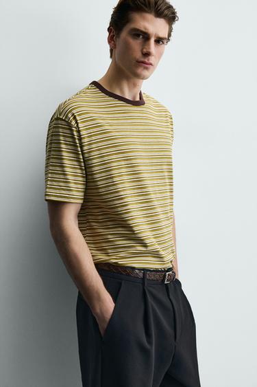 REGULAR FIT STRIPED T-SHIRT - striped by Zara - Image 5