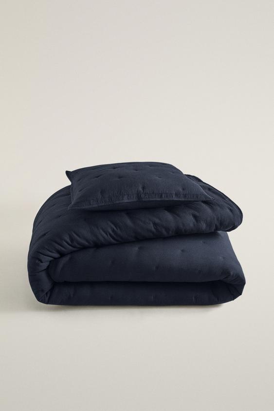 لحاف من الألياف الدقيقة - MIDNIGHT BLUE الخاص بـ Zara - صورة 0