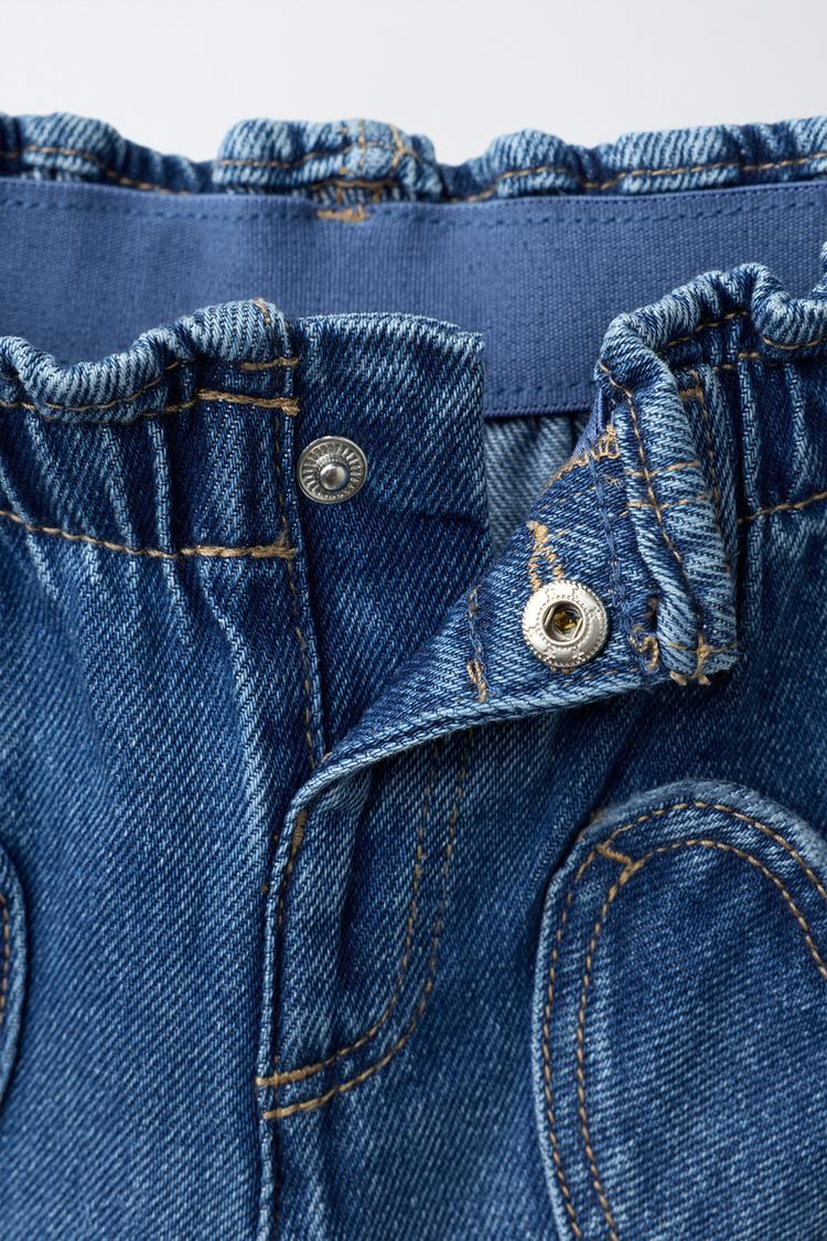 Jeans holgados con bolsillos de corazón 3
