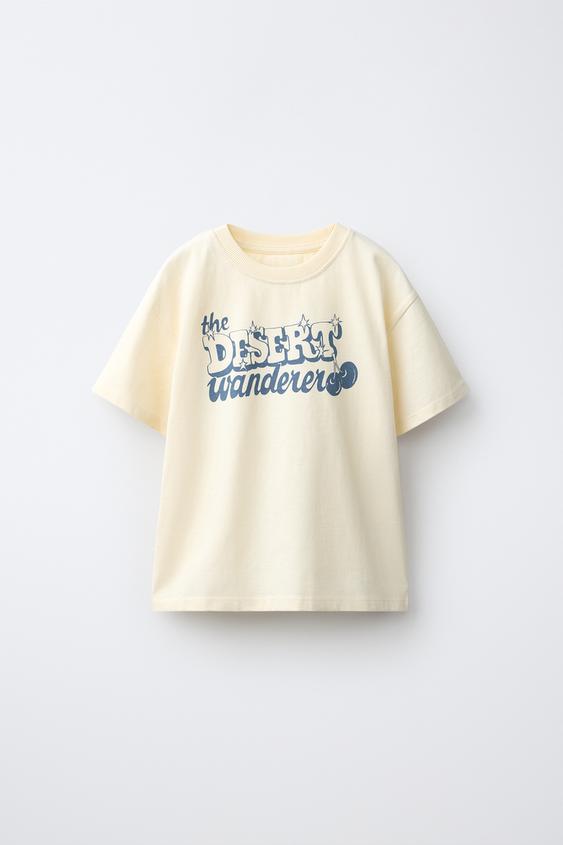 PLAYERA CON ESTAMPADO DE TEXTO - Crudo de Zara - Imagen 0