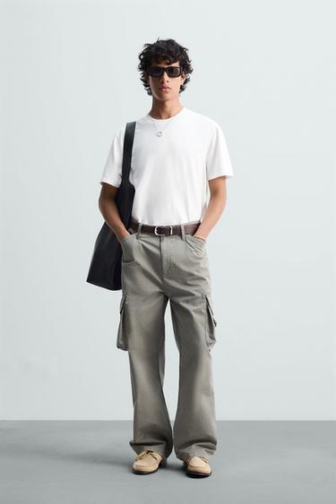 SLIM FIT MEDIUM WEIGHT T-SHIRT - White by Zara - Image 0