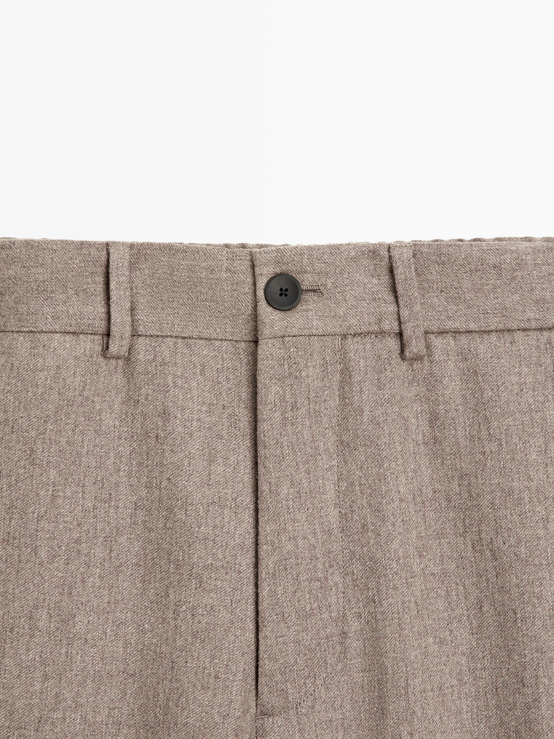Wool blend stretch trousers - LIMITED