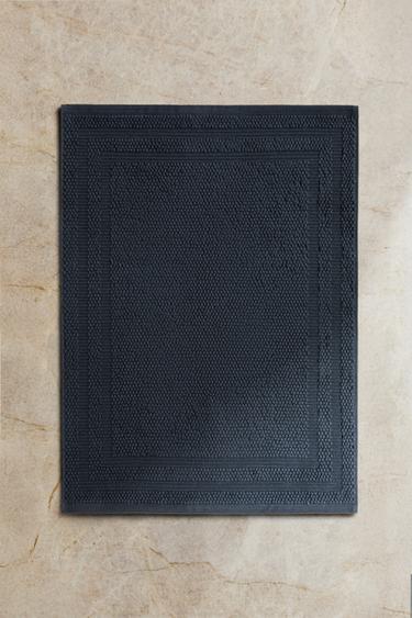 KATOENEN ANTISLIP BADMAT - Verfblauw van Zara
