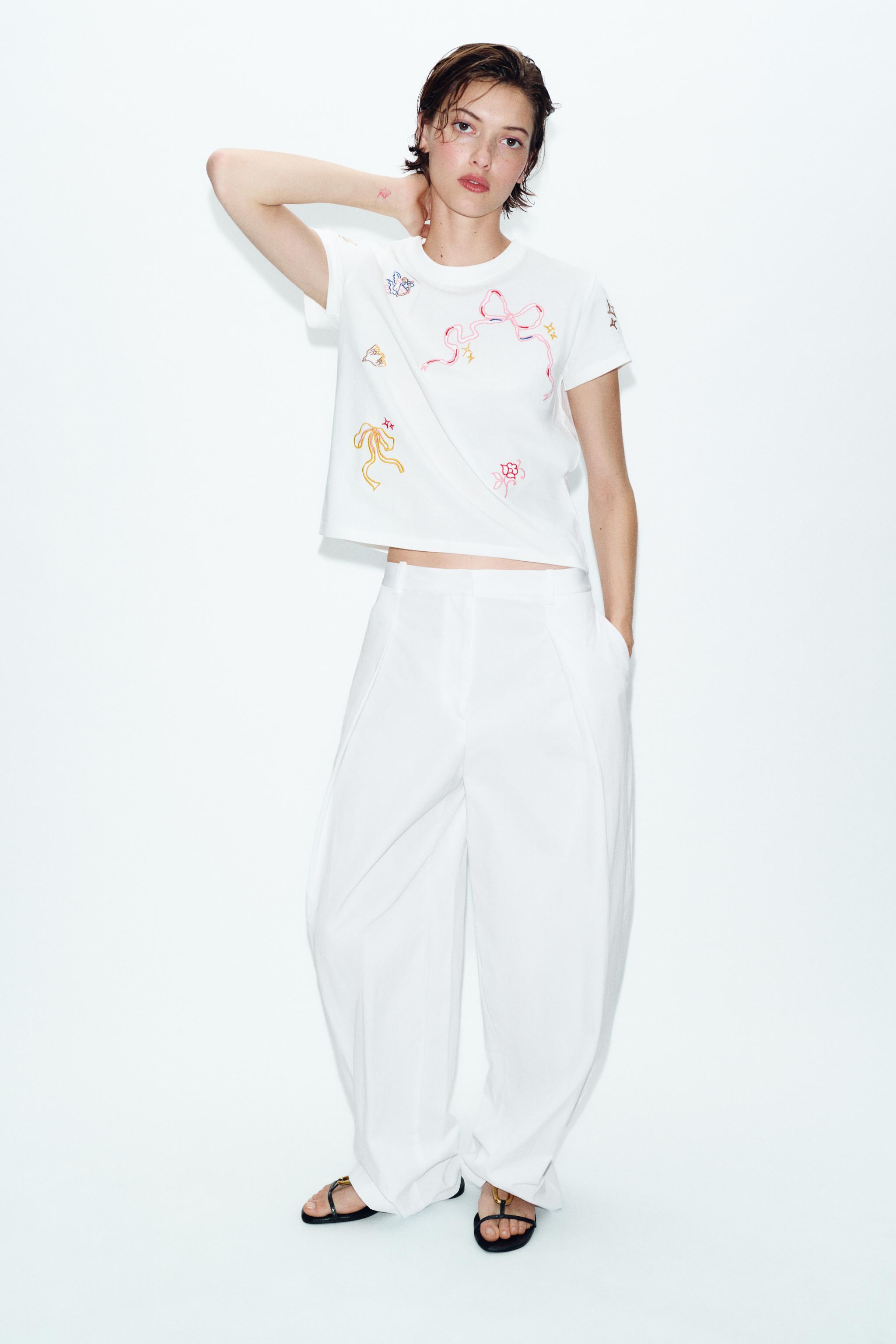 T-SHIRT BRODERIES CONTRASTE