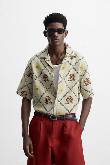 RHOMBUS JACQUARD SHIRT - Multicoloured by Zara