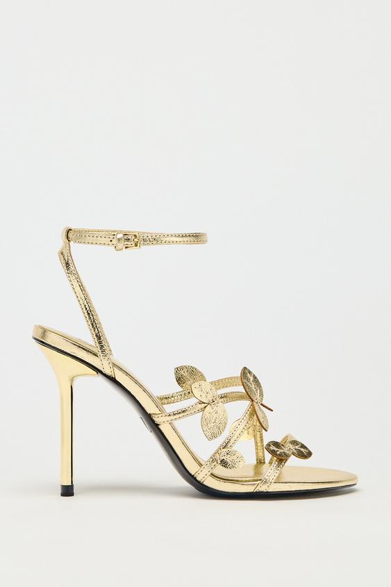 Dorados Zara Zapato Zara Tacon ZARA NEW WOMAN METALLIC STILETTO